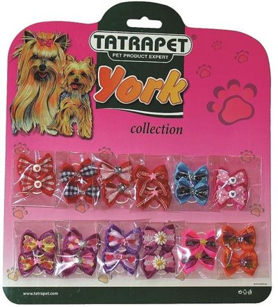 Mašle TATRAPET YORK Collection, pre psov a mačky, ozdobné, 2X3 cm, bal. 24ks