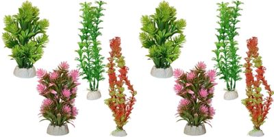 TATRAPET akváriumi növény, mesterséges dekoráció, súlyozott talppal, 16-20cm, vegyes kivitel, 8 db/c