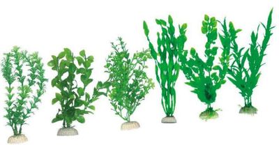 Akváriová rastlina TATRAPET, umelá dekorácia, so záťažou,15-20cm, mix dizajnov