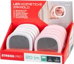 Tükör Strend Pro XL1204011, zsebtükör, kozmetikai, LED, 3xAAA, Eladódoboz 10 db