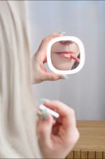 Mirror Strend Pro XL1204011, pocket, cosmetic, LED, 3xAAA, Sellbox 10 pcs