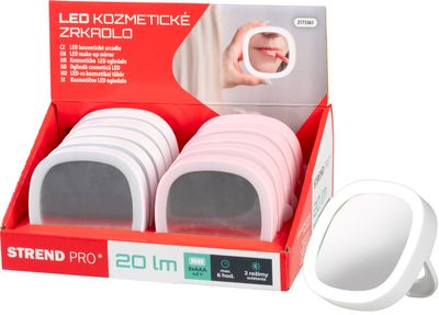 Tükör Strend Pro XL1204011, zsebtükör, kozmetikai, LED, 3xAAA, Sellbox 10 db