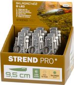 Kés Strend Pro XL121901, 210 mm, összecsukható LED fénnyel, 12 db-os display doboz