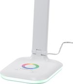 Lámpa Strend Pro, asztali, érintésvezérlés, fényerőszabályozás, RGB, háttérvilágítású talp, 4 W, feh