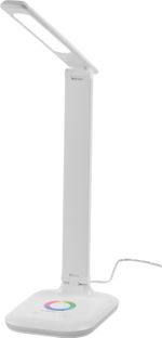 Lámpa Strend Pro, asztali, érintésvezérlés, fényerőszabályozás, RGB, háttérvilágítású talp, 4 W, feh