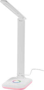 Lámpa Strend Pro, asztali, érintésvezérlés, fényerőszabályozás, RGB, háttérvilágítású talp, 4 W, feh