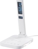 Lamp Strend Pro, desk, LED, wireless charging, light intensity selection, with display, clock, alarm
