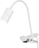 Lámpa Strend Pro, asztali, csíptethető, alumínium, fehér, USB, 41 cm