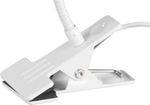 Lámpa Strend Pro, asztali, csíptethető, alumínium, fehér, USB, 41 cm