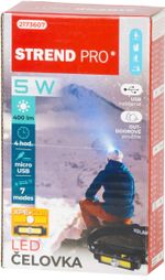 Čelovka Strend Pro Headlight H3173, XPE+COB, 1200 mAh, USB nabíjanie