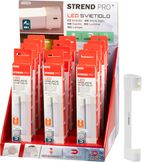 Lámpa Strend Pro, éjszakai, LED, érzékelővel, USB töltés, mágnessel, csomag 12 db