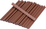 Clips Strend Pro EUROSTANDARD, for securing 19 cm shading tape, mahogany brown, RAL8016, 20 pcs, spa