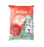 Candle Bolsius, tealight, 4 hours, white, pack of 75 pcs
