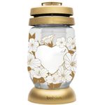 Grave Candle Bolsius Note from the Heart, Heart, for grave, with 36 h refill