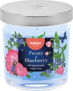 Candle Bolsius Floral Fusion Peony and Blueberry, scented, 80/72 mm, in glass