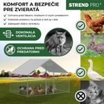 Kurín Strend Pro, pre hydinu, voliéra, klietka, kurnik, so strechou, 3x2x2 m
