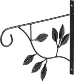 Hanger Strend Pro, flower pot holder, black, metal, 30.5x25 cm