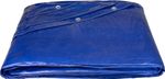Tarpaulin Poolco 5.5 m, 120 g/m2, covering, blue, round, with grommets