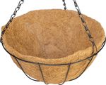 Holder Strend Pro, for pot, steel/coconut, hanging, with chain and hook, 30 cm