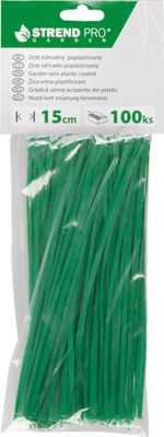 Wire GardenTwist PVC 0.4x3 mm, L-150 mm, binding, pack. 100 pcs