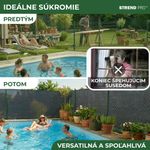 Tkanina tieniaca PRIVAT.NET 1,2x25 m, sieť, HDPE, UV, 230 g/m2, 95% antracit