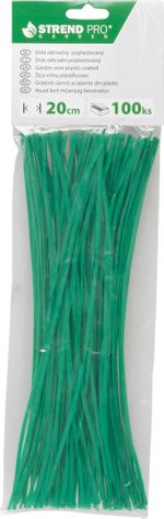 Drót GardenTwist PVC 0,4x3 mm, L-200 mm, kötöző, csomag 100 db