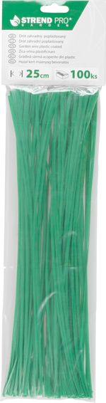 Drót GardenTwist PVC 0,4x3 mm, L-250 mm, kötöző, csomag 100 db
