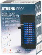 Pasca Strend Pro Laurel, lapač na hmyz a komáre, elektrická, do zásuvky, 4x UV a LED lampa