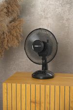 Ventilátor Strend Pro, asztali, fekete, 23 cm, 25 W