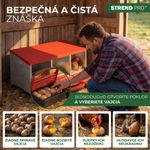 Fészek Strend Pro, tojó, baromfi részére, 3 rekeszes, fém, 79,6x47,5x52,5 cm, 3 tojótyúk részére