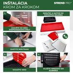 Fészek Strend Pro, tojó, baromfi részére, 3 rekeszes, fém, 79,6x47,5x52,5 cm, 3 tojótyúk részére
