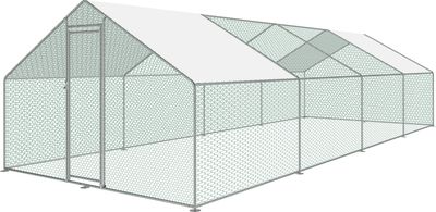 Kurín Strend Pro, pre hydinu, voliéra, klietka, so strechou, 3x8x2 m