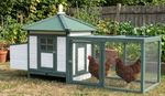 Chicken coop Strend Pro, for poultry, with roof, 196x76.5x98 cm
