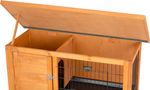 Rabbit hutch Strend Pro, with roof, 91.5x45x70 cm