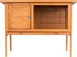 Rabbit hutch Strend Pro, with roof, 91.5x45x70 cm