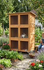 Králikáreň Strend Pro, so strechou, 116x60x180 cm