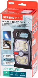 Lámpa Strend Pro, 92x LED, 600lm, na napelem, mozgásérzékelő, USB-C kimenet