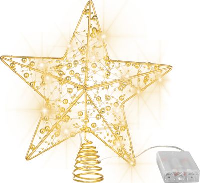 Star MagicHome Christmas, plastic, 10xLED warm white, 25cm, battery operated