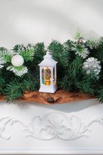 Lantern MagicHome Christmas, plastic, 5xLED warm white, 5.2 x 5.2 x 12.5 cm, battery operated