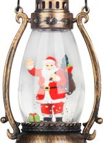 Lantern MagicHome Christmas, plastic, 1xLED warm white, 8 x 6.5 x 14 cm, battery operated