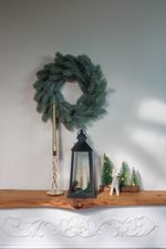 Lantern MagicHome Christmas, plastic, black, 3xLED yellow, 14 x 14 x 35 cm, battery operated