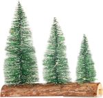 Dekorácia MagicHome Vianoce, stromčeky, plast, 12xLED teplá biela, 20x5x20 cm, 2xAAA