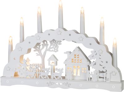Decoration MagicHome Vianoce, plastic, 10xLED warm white, 45 x 5.2 x 31 cm, battery operated