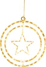 Decoration MagicHome Vianoce, star, plastic, 80xLED warm white, 32 x 36 cm, battery operated