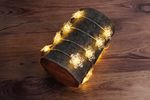 Chain MagicHome Christmas, PVC, snowflakes, 15xLED warm white, 1.4 m + 0.3 m, battery operated