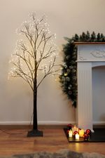Karácsonyfa MagicHome Karácsonyi, műanyag, 504x meleg fehér LED, 1.2 m