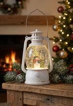 Lantern MagicHome Christmas, snowman, plastic, 1xLED warm white, 12x10x20.5 cm, 3xAA