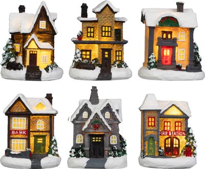 House MagicHome Vianoce, plastic, 1xLED warm white, 6 x 6 x 8 cm, battery operated