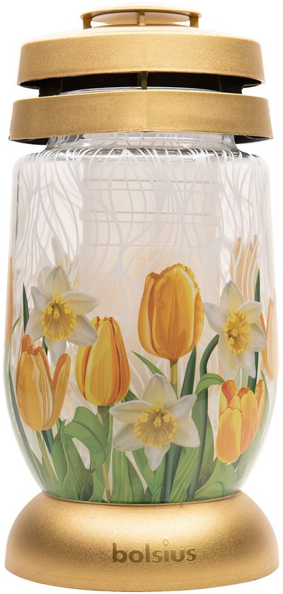 Burner bolsius 3S 09, yellow tulip and narcissus, 22 cm, 36 hod