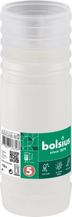 Refill Bolsius Gravelight RP5, 113 h, 393 g, 67x195 mm, for votive candle, paraffin